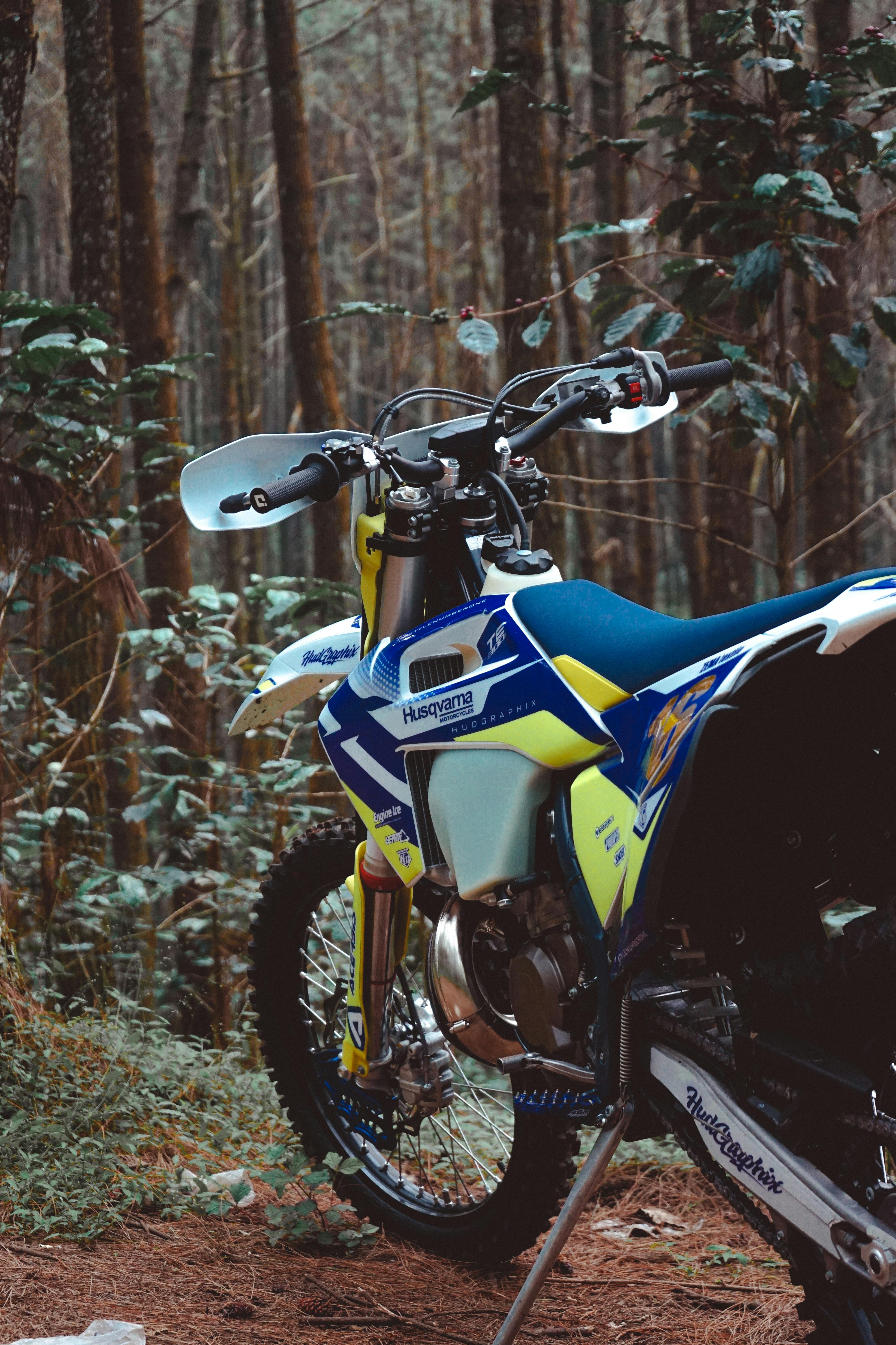 Offroad motorcycle rider on a dirt trail in Japan